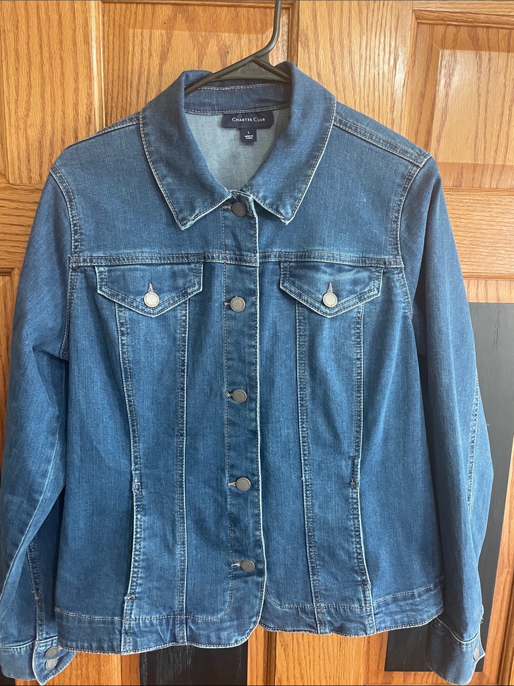 Charter Club Medium Blue Denim Jacket